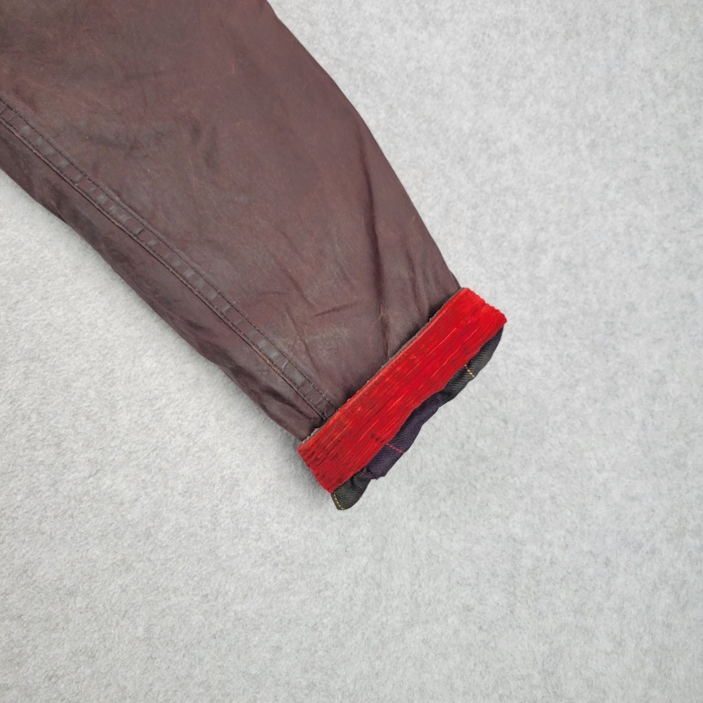 Polo Ralph Lauren Field Jacket Mens L Brown Waxed Oiled Cotton Hunting Lined - Picture 11 of 13